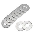 1.57" x 0.67" x 0.12" Carbon Steel Flat Washer for Screw Bolt 10Pcs