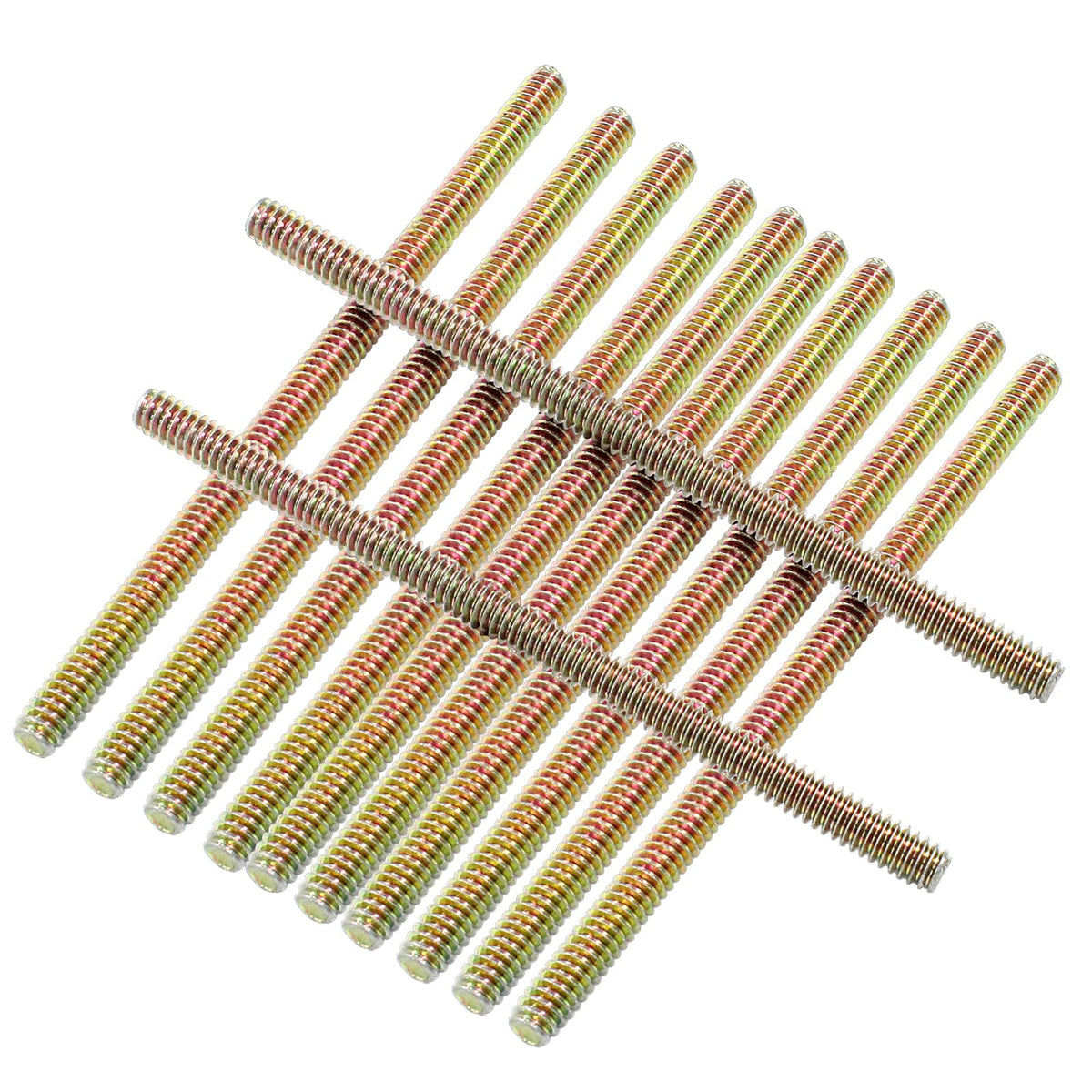 LinkMejor 12pcs Viga de Rosca Completa 1/4"-20, 4" Longitud, Todas las Varillas de Rosca