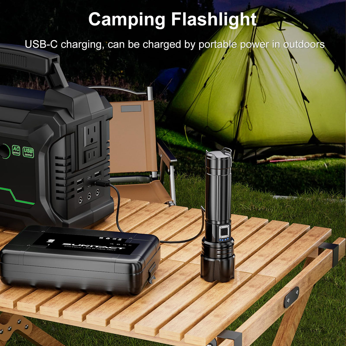Taschenlampen 20000 Lumen wiederaufladbar 30W super helles LED Taschenlampe