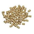 M2.5 Threaded Inserts, 70 Pcs Metric Knurled Nuts Brass Heat-Set Inserts for Plastic, 3D Printing Components