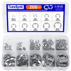 LinkMejor 200PCS E Clip-uppsättningssats, M1.5-M10 yttre hållringar
