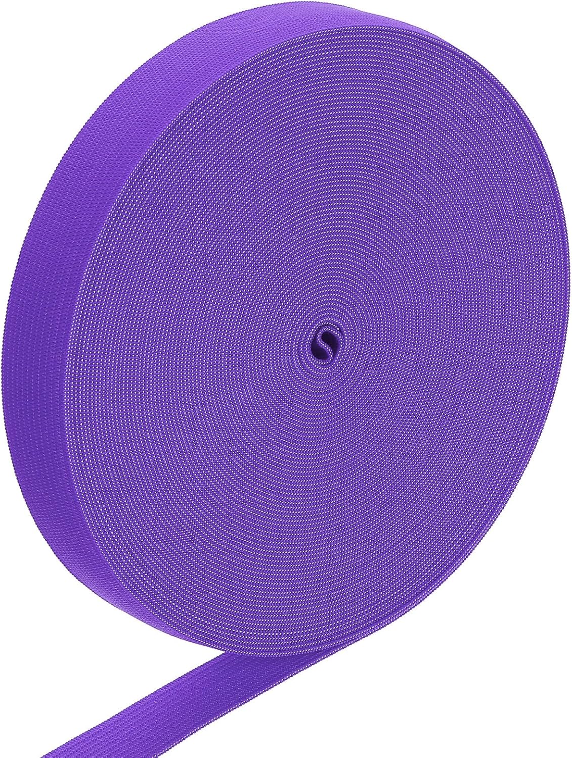 LinkMejor Elastic Band, 0.7" x 15 Yard Stretch Knit Elastic Bands Fabric Elastic Band for Sewing, Wigs, Waistband, Pants, Craft DIY (Dark Purple)