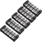 5 Pcs 5 Positions Dual Rows 600V 45A Wire Barrier Block Terminal Strip TB-4505L