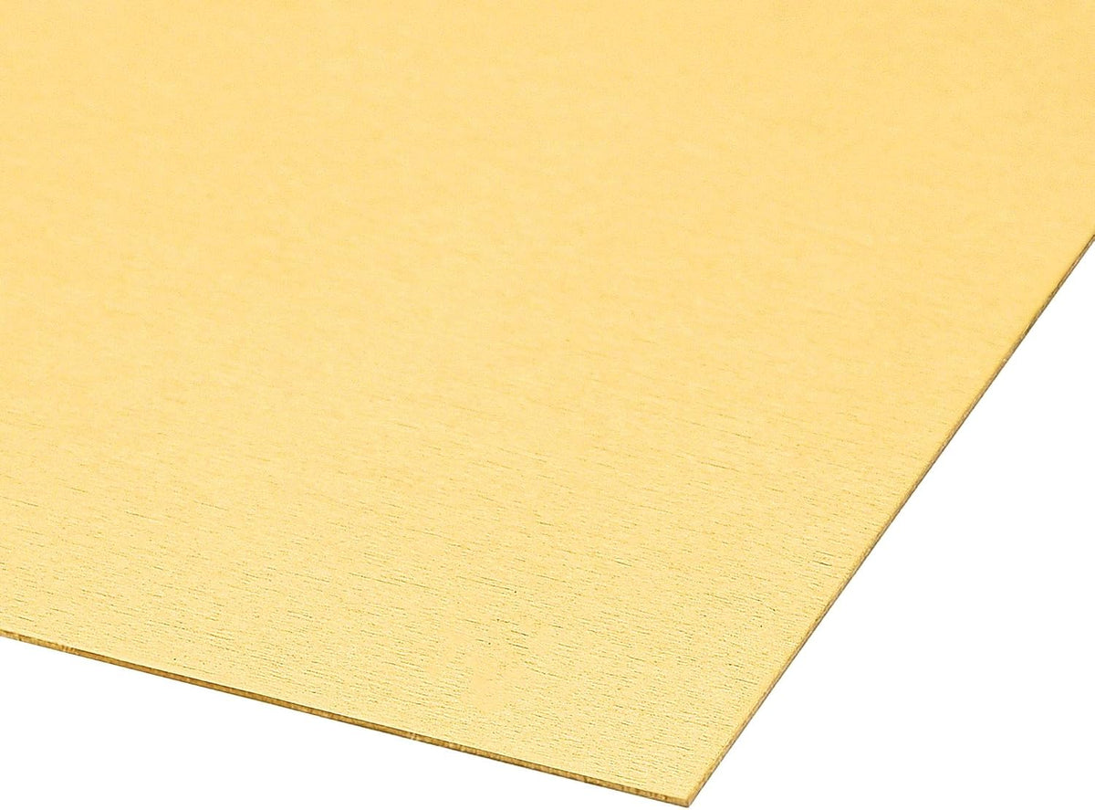 Brass Sheet, Metal Sheets Plates 5.9" Length x 5.9" Width x 0.02" Thickness