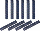 3D Printer Die Spring, 10pcs 8mm OD 50mm Long Spiral Stamping Light Load Compression Mould Die Springs for 3D Printer Electric Part, Blue