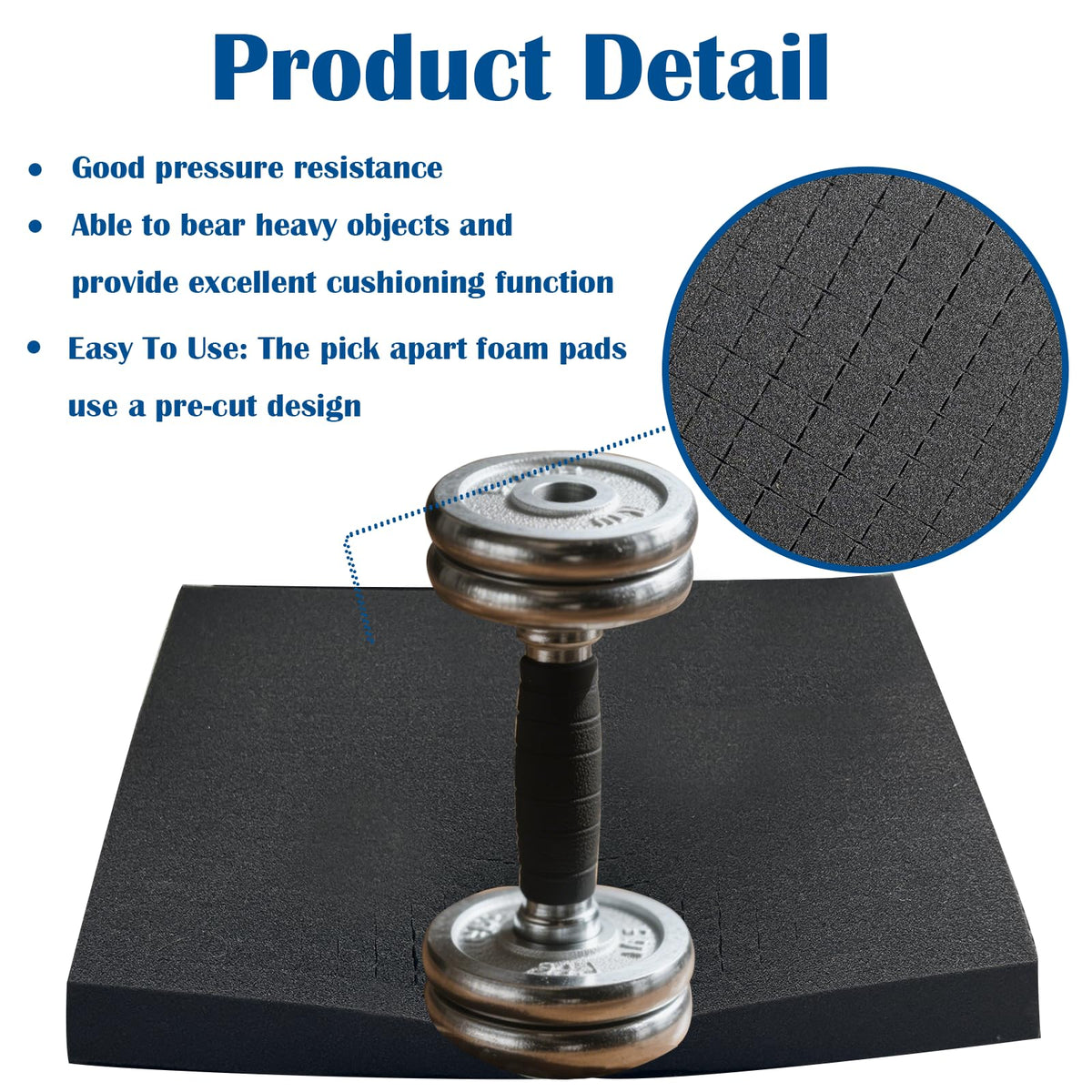 4 Pcs 16 x 12 x 2 Inches Pick and Pluck Foam Inserts For Cases, Toolboxes