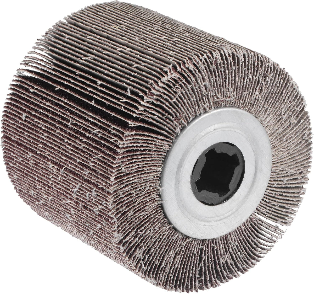 120mmx100mm Flap Wheel Abrasive Cloth Wire Drawing Polishing Sanding Wheel 80 Grit for Stainless Steel Metal Wood