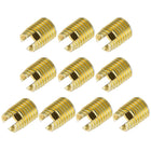 Self Tapping Threaded Inserts M5 M8x10mm 45# Carbon Steel Repairing Nuts 40pcs
