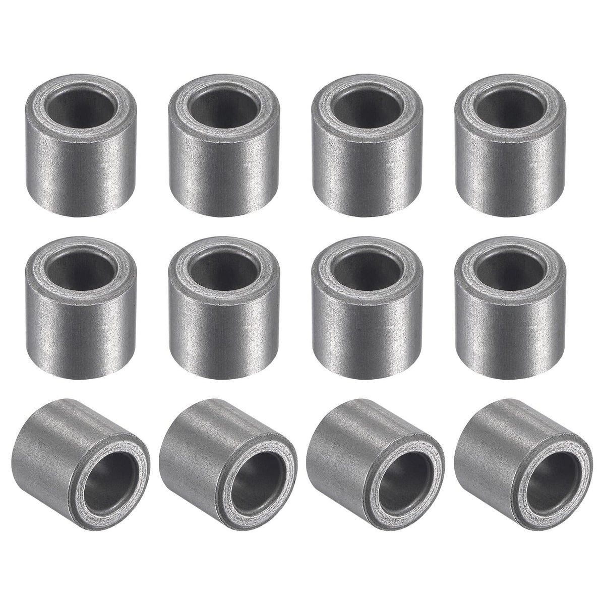 Sleeve Bearings 8mm Bore 14mm OD 12.5mm Length Sintered Iron Self-Lubricating Bushings 12pcs