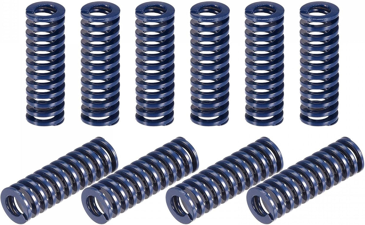 3D Printer Die Spring, 20pcs 10mm OD 30mm Long Spiral Stamping Light Load Compression Mould Die Springs for 3D Printer Electric Part, Blue