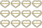Rhinestone Buckle Slider, Rhinestone Crystal Ribbon Buckles for Clothing Decor
