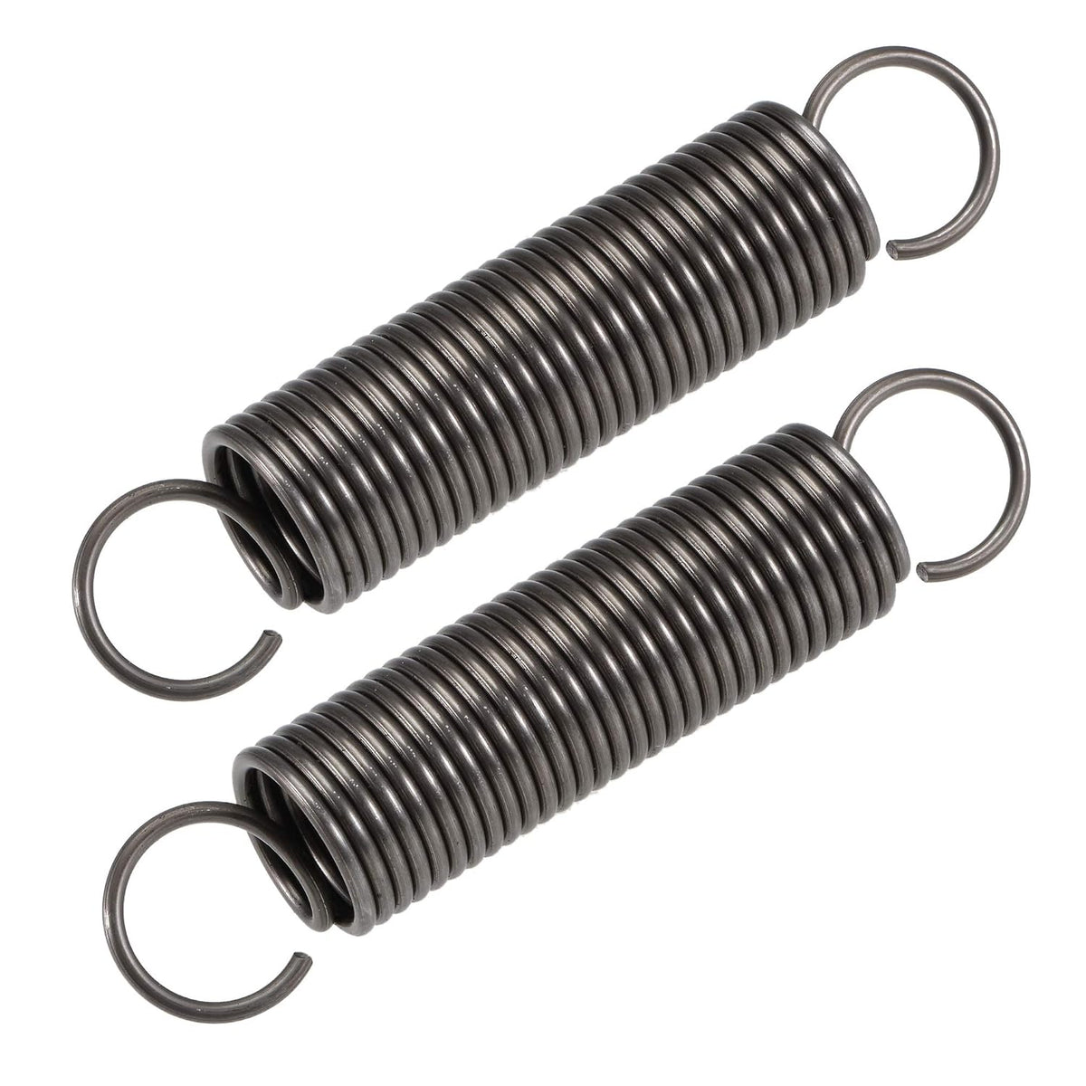 Bantlı Sıkma Sprung, 20mm OD, 2mm Tel Boyutu, 192.5mm Uzatılmış Uzunluk, 110mm Serbest Uzunluk, Sprung Çelik, 17.3Lbs Taşıma Kapasitesi, Gri 2adet