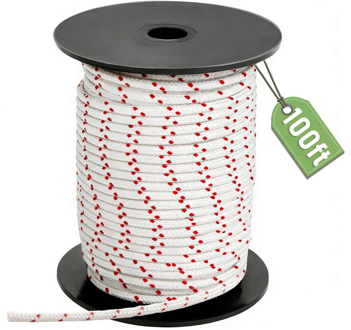 LinkMejor Corde de Traction 100ft x 1/8"(3mm) Câble Débutant pour Moteur de petite taille