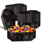 LinkMejor 24 Pcs Halloween Papan Kertas Tema Jaring Laba-Laba