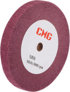 200mm x 25mm 320 Grit Non-Woven Polishing Burnishing Wheel Nylon Wire Drawing Abrasive Flap Wheel for Stainless Steel Copper Red
