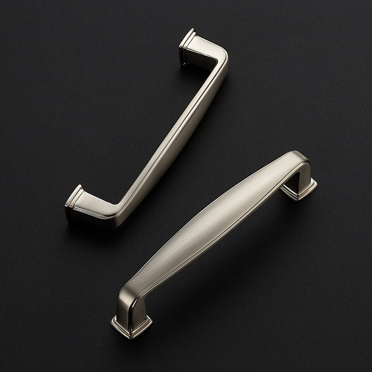 Manijas de Caja Brushed Nickel para Gabinetes Tira de Cierre de Caja Sólida 3-3/4 Pulgadas 1 Paquete