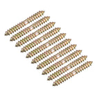 6x47mm Hanger Bolts, 24pcs Double Ended Self-Tapping Thread Dowel Screws for Wood Connecting