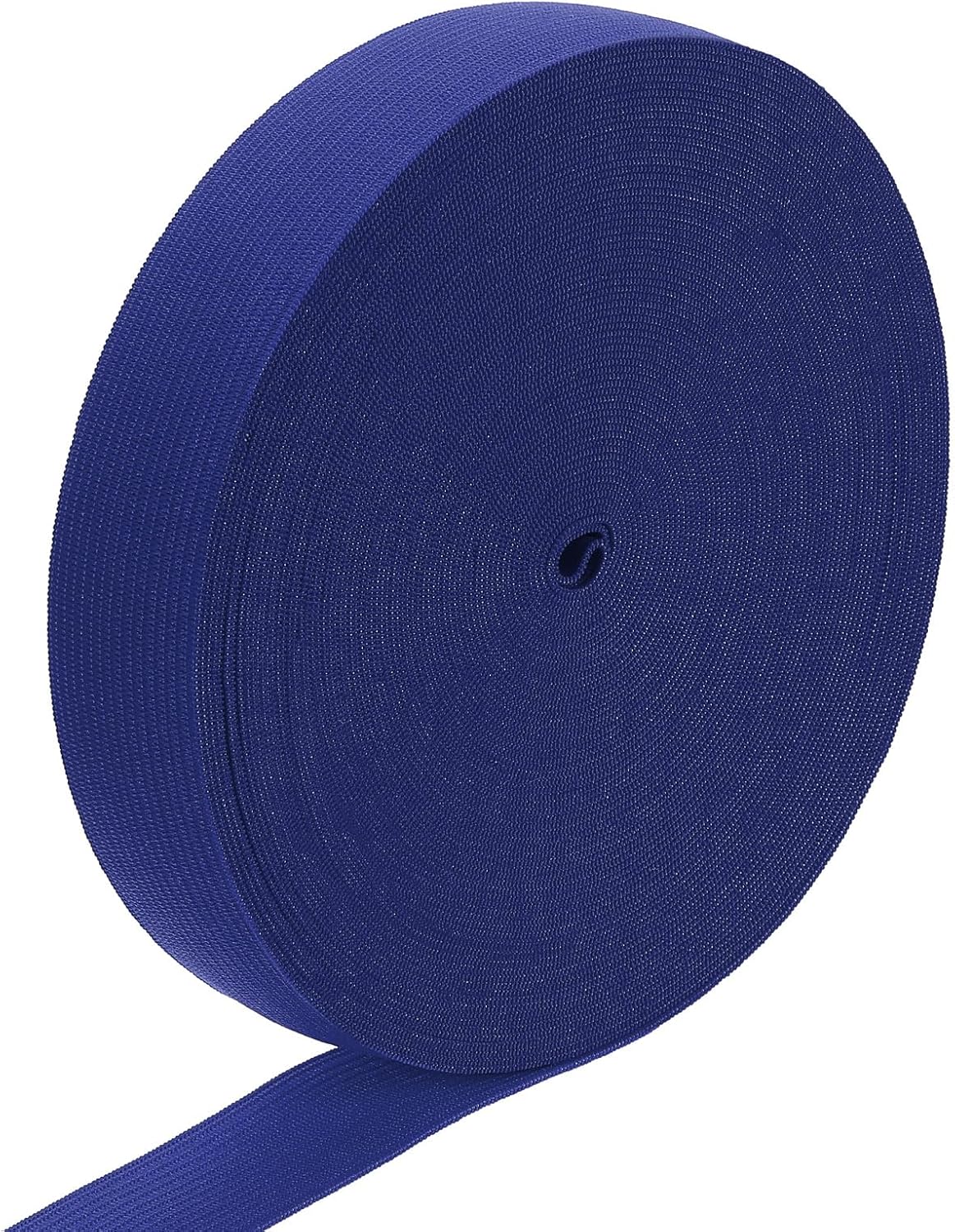 LinkMejor Elastic Band, 1" x 15 Yard Stretch Knit Elastic Bands Fabric Elastic Band for Sewing, Wigs, Waistband, Pants, Craft DIY (Navy Blue)