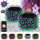 Älykkäät väri vaihtuvat Halloween jännevalot sovellusohjauksella, 2Pack 400LED