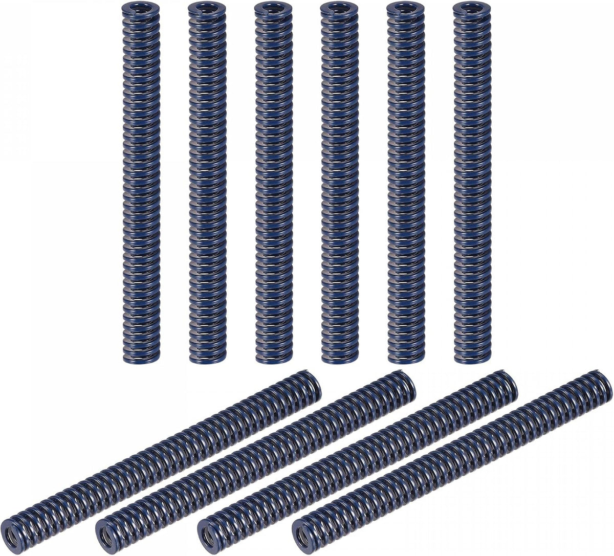 3D Printer Die Spring, 10pcs 8mm OD 80mm Long Spiral Stamping Light Load Compression Mould Die Springs for 3D Printer Electric Part, Blue