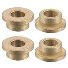 Flange Sleeve Bearings 10mm Bore 16mm OD 10mm Length 22mm Flange Dia 3mm Flange Thickness Sintered Bronze Self-Lubricating Bushing 4pcs