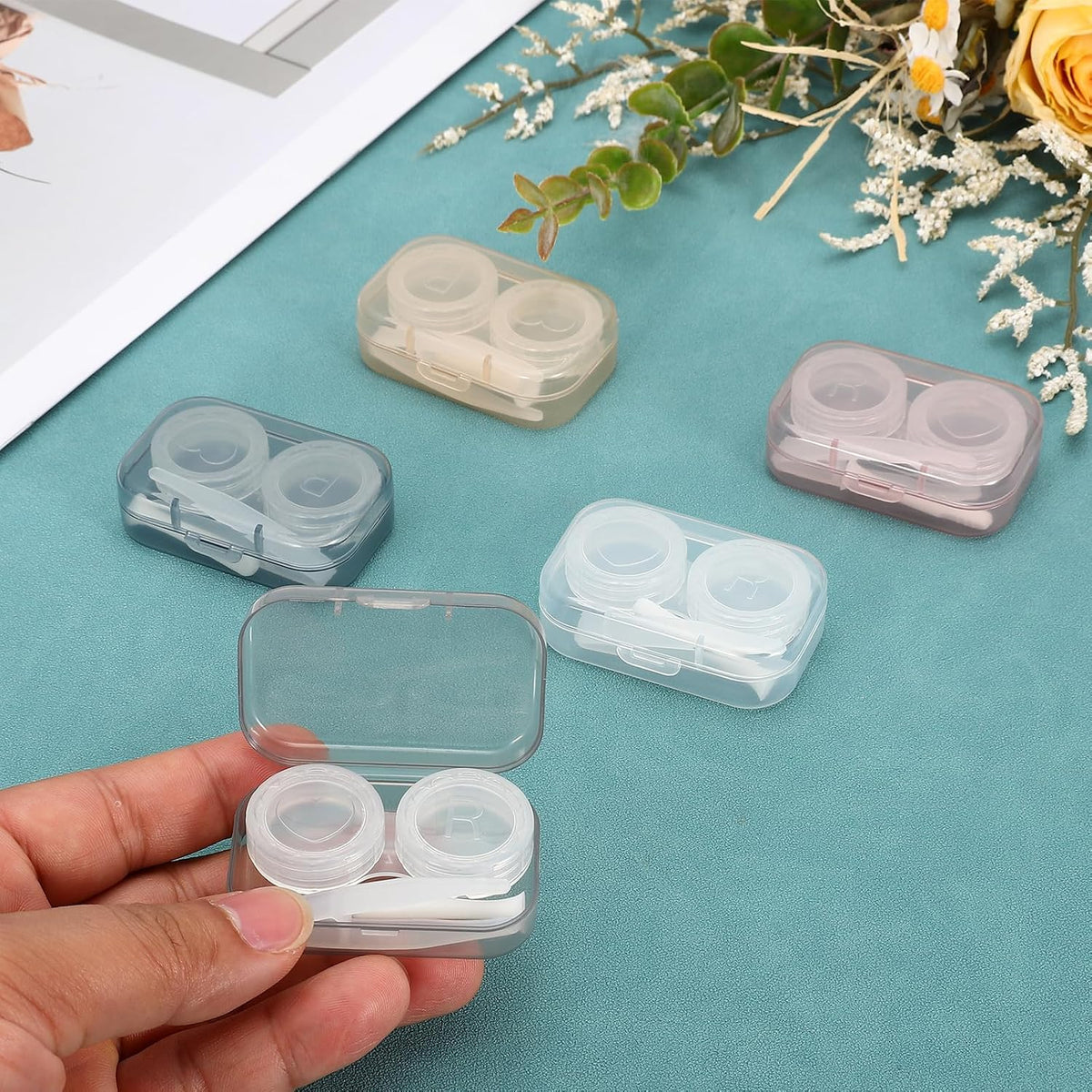 Mini Contact Opslagdoos, Plastic Lens Doos Draagbaar Contact Hoesje