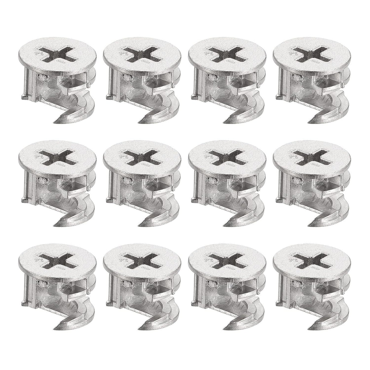 Cam Lock Nuts for Furniture, 12pcs 14.6x11.5mm Joint Connector Locking Nuts Furniture Connecting Cam Fittings