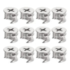 Cam Lock Nuts for Furniture, 12pcs 14.6x11.5mm Joint Connector Locking Nuts Furniture Connecting Cam Fittings