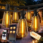 LinkMejor Luci da Esterno a Cavo, 47 FT Luci da Giardino per Esterno