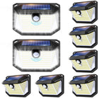 LinkMejor Solar Lights Outdoor, Motion Sensor Security Light, 178 LED, 8 Pack