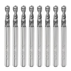 PCB Drill Bits 2.85mm Tungsten Carbide Spiral Flute Jewelry CNC Engraving Print Circuit Board Micro Drill Bits 1/8" Shank 8pcs