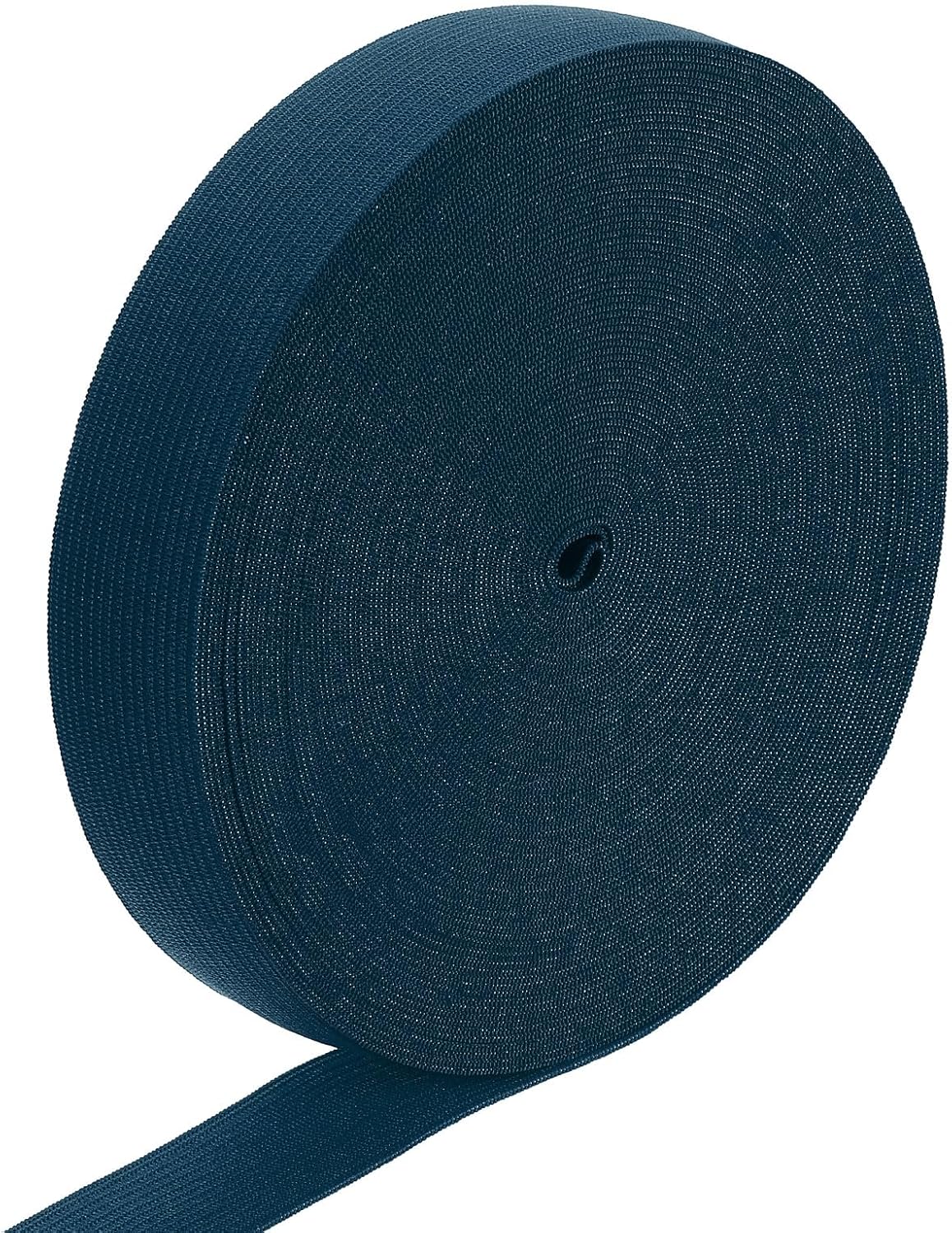 LinkMejor Elastic Band, 1" x 15 Yard Stretch Knit Elastic Bands Fabric Elastic Band for Sewing, Wigs, Waistband, Pants, Craft DIY (Black)