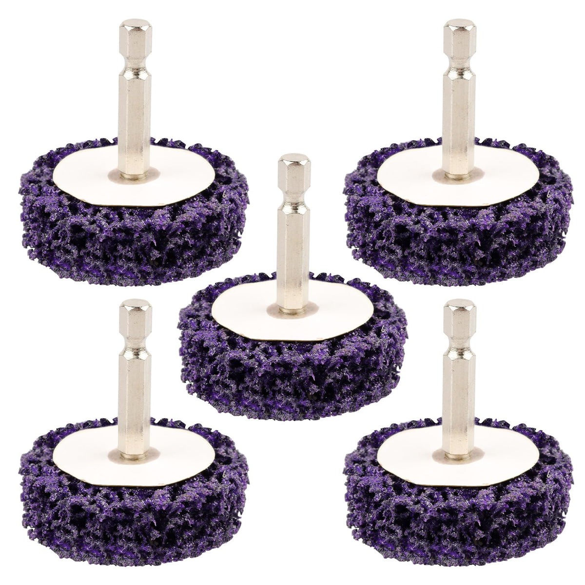 LinkMejor 5 Pcs 2" Disco Removível de Desengomar, 1/4" Parafuso, Remover