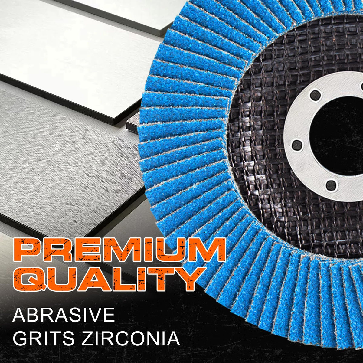 LinkMejor Discuri Flap 4 1/2 pentru Freză de Unghi, Discuri Flap 40 Grit, 12 Pachet