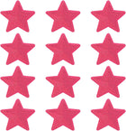 12Pcs Sequin Star Iron on Patches 9x9cm(3.55x3.55) Appliques Embroidery Star Patches for Clothing Bags Jackets Jeans Hats Accessory Craft Rose Red