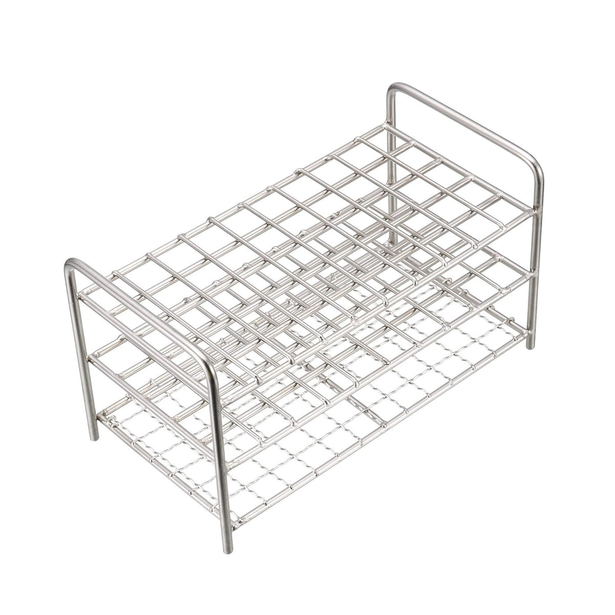 Stainless Steel Test Tube Holder Rack 50 Hole 3 Layer for 10-13mm Tubes