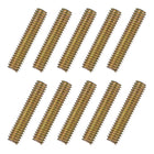 10pcs Fully Threaded Rods 5/16x1-1/2 All Thread Studs Long Threaded Screw Carbon Steel for Furniture Garden Railing Mounting Assembly Fastening Frame Connection Colorful Zinc