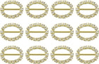 Rhinestone Buckle Slider, Rhinestone Crystal Ribbon Buckle for Clothing Decor