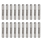 2x14mm 304 Stainless Steel Dowel Pins, 20Pcs Center Knurled Flat Chamfered End Dowel Pin, Wood Bunk Bed Shelf Pegs Support Shelves Fasten Elements