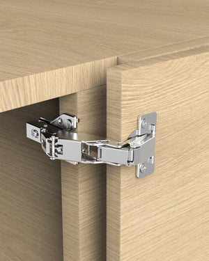 LinkMejor 4 Pack 180 Degree Soft Close Cabinet Hinges, Lazy Susan & Kitchen Corner, 48mm Hole Distance, Concealed Face Frame & Frameless, Hidden Self Closing, Smooth Slow 3D Adjustment for Fold