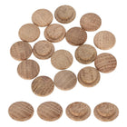 40Pcs Wood Button Plugs, 12mm / 0.47" Hardwood Screw Hole Plug Mushroom Wooden Caps Buttons Oak Wood Plug for Furniture Woodworking Craft Decor (18mm x 12mm)