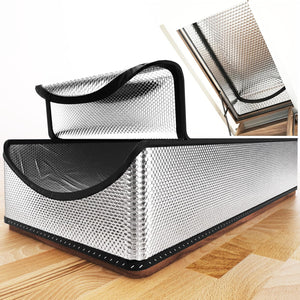 LinkMejor Attic Door Isolasjonsdekselet 25"x54"x11", Energisparende Telt Attic Stairs Cover Trappetrær Trinn ned Isolator, R-verdi 15.5 Tykk Alufolie Trappvei Isolasjon med Zipper Brandblygg