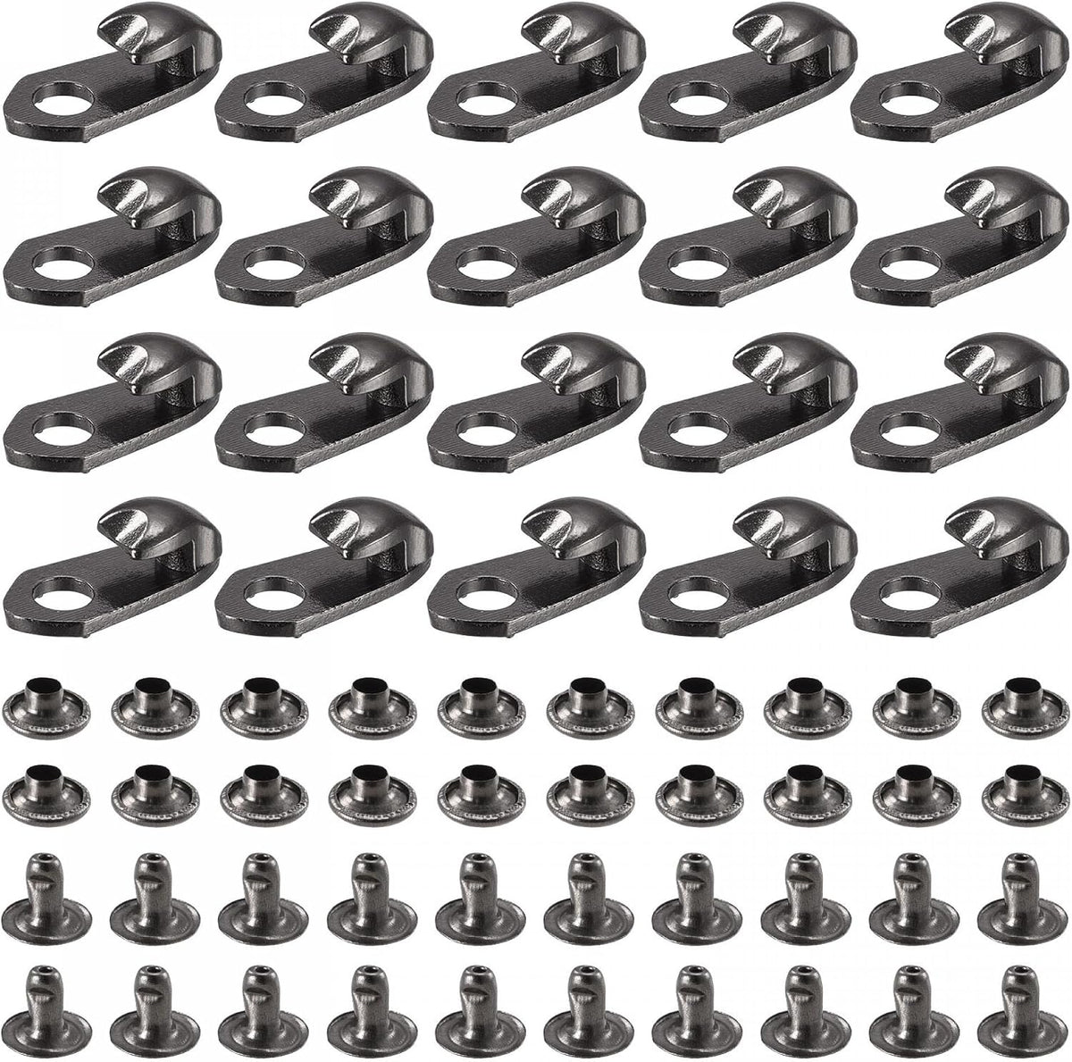 Shoelace Hooks, Alloy Hiking Boots Shoes Fittings Buckle with Rivets