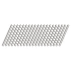 4mm x 50mm 304 Stainless Steel Solid Round Rod for DIY Craft - 20pcs