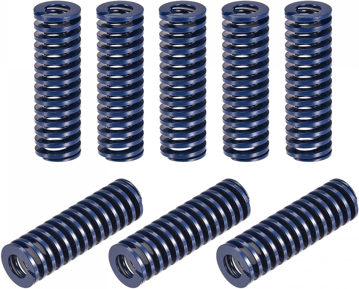 3D Printer Die Spring, 8pcs 20mm OD 60mm Long Spiral Stamping Light Load Compression Mould Die Springs for 3D Printer Electric Part, Blue