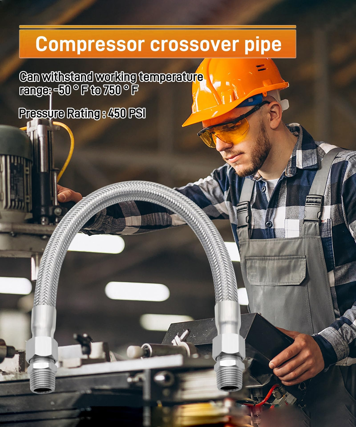 40" X 3/4" Comprimat Aer Jumper Tubing Set