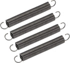 Tension Spring,10mm OD,1mm Wire Size,136mm Extended Length,80mm Free Length,Spring Steel,3.3Lbs Load Capacity,Grey 4pcs