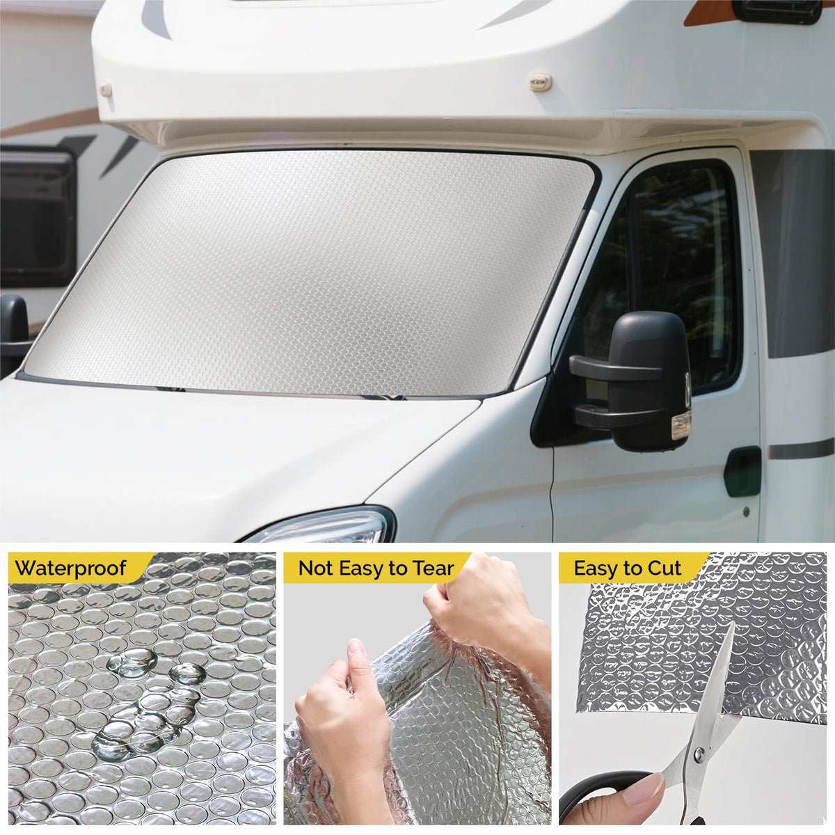 LinkMejor Isolamento Riflettente in Schiuma a Bubble 24"x10 Ft, Barriera Radiante a Bubble Doppia