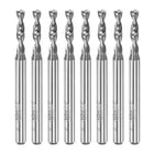 PCB Drill Bits 2.3mm Tungsten Carbide Spiral Flute Jewelry CNC Engraving Print Circuit Board Micro Drill Bits 1/8" Shank 8pcs