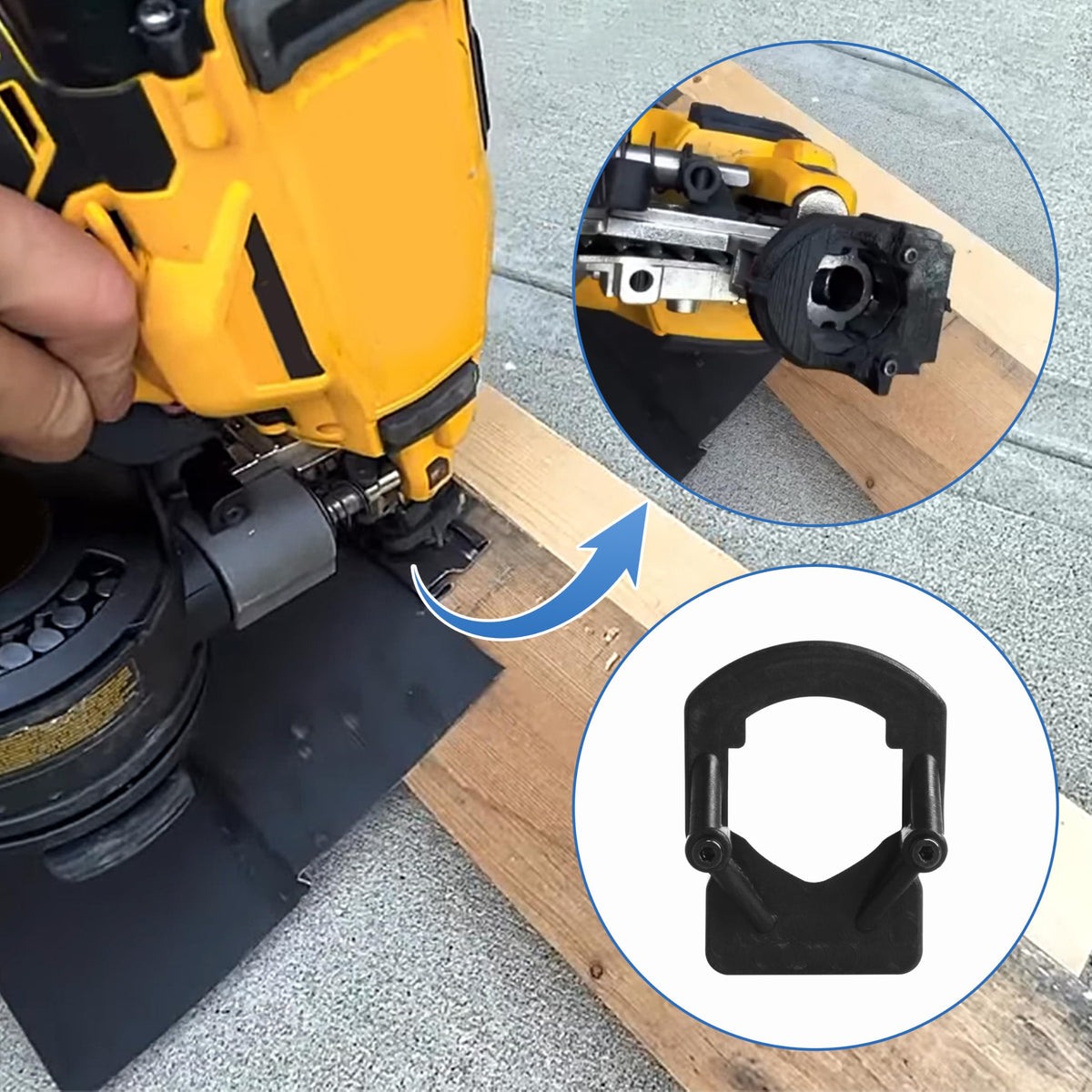 Vinyl Siding Adaptor Tip for D-eWalt DCN45RN Roofing Nailer, 2 Pack